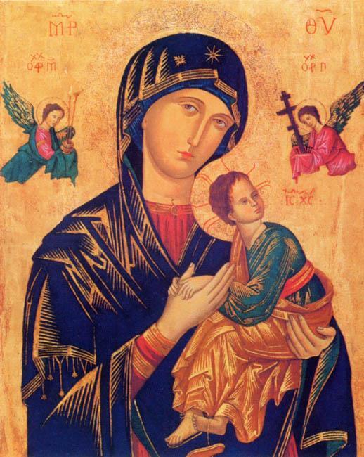 icon of mary holding the christ child
