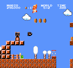 Super Mario Bros on the NES