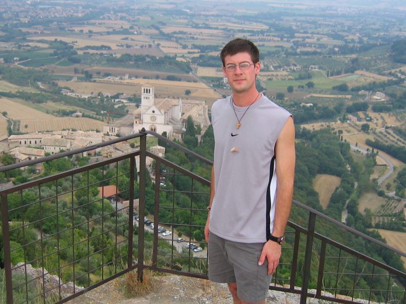 picture overlooking the Assisi convent