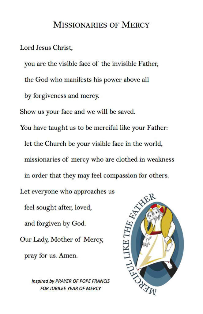 Missionaries of Mercy Prayer